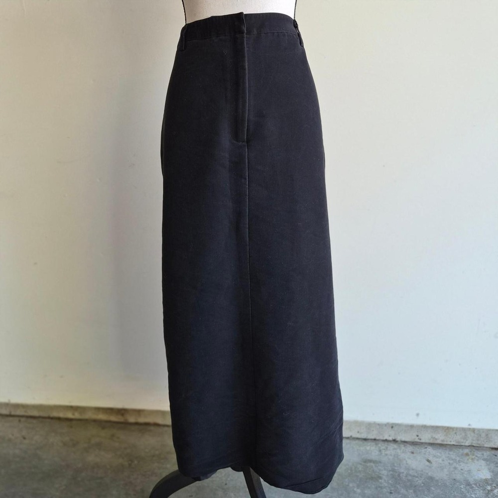 Style & Co Black Maxi Skirt Womens Size 12 Dark Academia Whimsigoth Minimalist‎